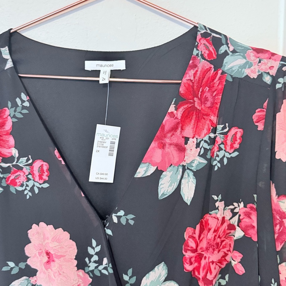 Maurices Floral Dress 🌹🖤 – New With Tags *Cross-listed* - Picture 3 of 4
